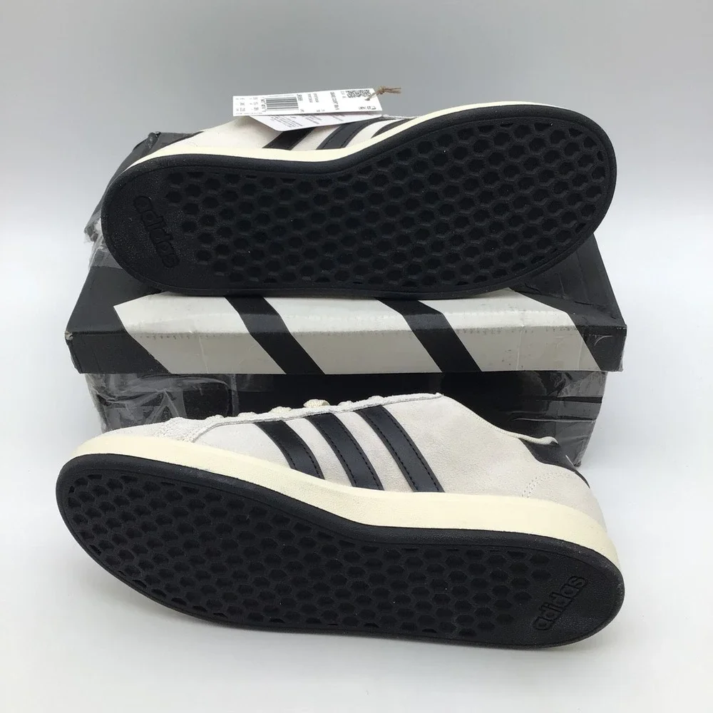 Adidas Grand Court 00s K Kids Sneakers Wonder White Black JR5569 Size 6 NEW